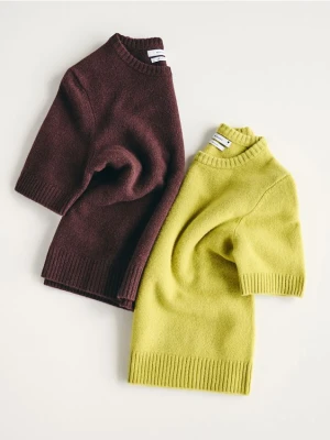 Reserved - Wełniany sweter - zielony