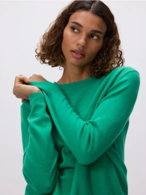 Reserved - Wełniany sweter - zielony