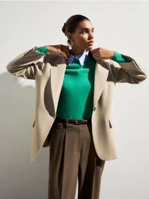 Reserved - Wełniany sweter - zielony