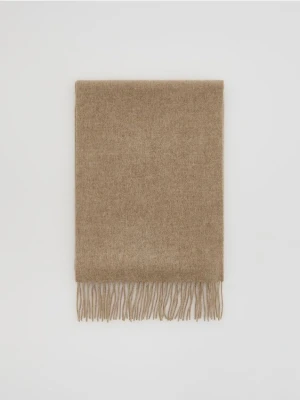 Reserved - Wełniany szalik - beżowy