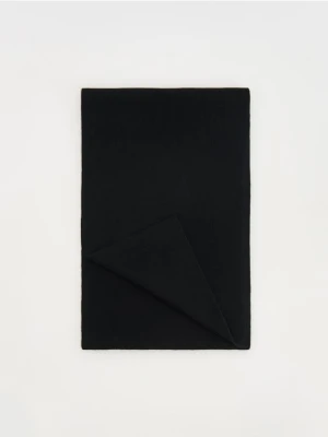 Zdjęcie produktu Reserved - Wełniany szalik z kaszmirem - czarny