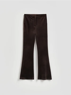 Reserved - Welurowe spodnie - brązowy