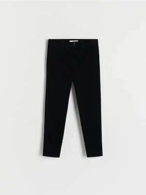 Reserved - Welurowe spodnie - czarny