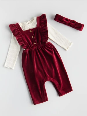 Zdjęcie produktu Reserved - Welurowy komplet - czerwony