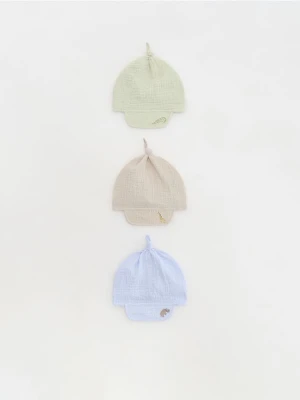 Reserved - Wiązana chusta z daszkiem 3 pack - wielobarwny