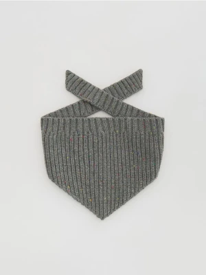 Reserved - Wiązany szalik - ciemnoszary