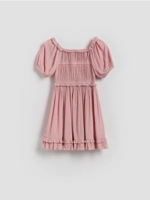 Reserved - Wiskozowa sukienka - brudny róż