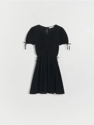 Reserved - Wiskozowa sukienka - czarny
