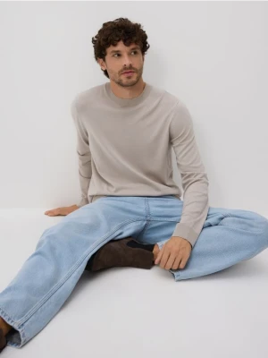 Reserved - Wiskozowy sweter - beżowy