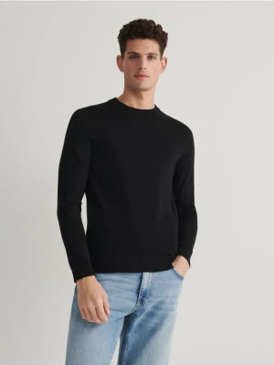 Reserved - Wiskozowy sweter - czarny