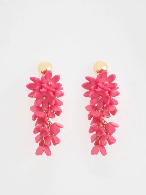 Reserved - Wiszące kolczyki - intensywny róż