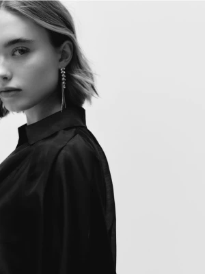 Reserved - Wiszące kolczyki - srebrny