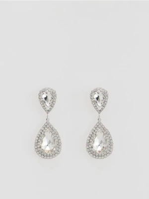 Reserved - Wiszące kolczyki - srebrny