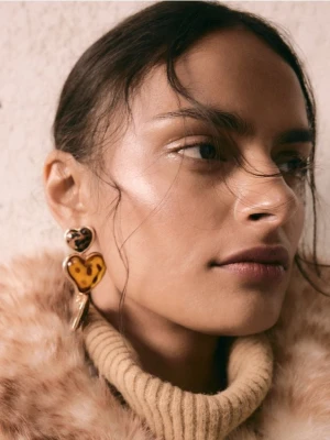 Reserved - Wiszące kolczyki - wielobarwny