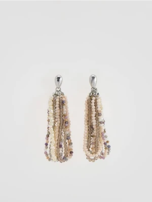 Reserved - Wiszące kolczyki z kamieniami - wielobarwny