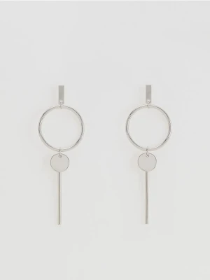 Reserved - Wiszące kolczyki z zawieszką - srebrny