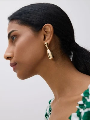 Reserved - Wiszące kolczyki - złoty