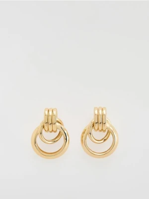 Reserved - Wiszące kolczyki - złoty