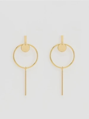 Reserved - Wiszące kolczyki - złoty