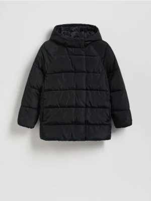 Reserved - Wodoodporna kurtka z kapturem - czarny