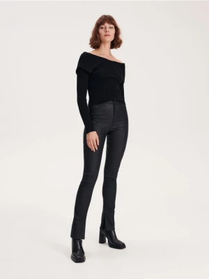 Zdjęcie produktu Reserved - Woskowane spodnie - czarny