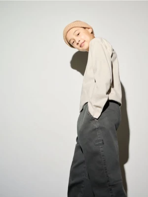 Reserved - Wysokoelastyczne spodnie - ciemnoszary