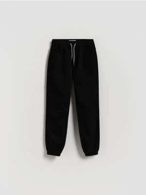 Reserved - Wysokoelastyczne spodnie jogger - czarny