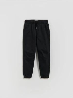 Reserved - Wysokoelastyczne spodnie jogger - czarny