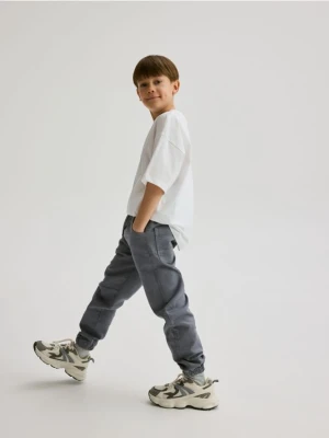 Reserved - Wysokoelastyczne spodnie jogger - granatowy