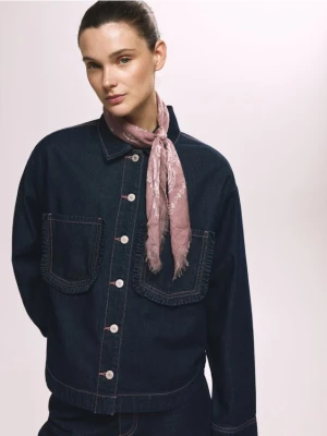 Reserved - Wzorzysta apaszka - brudny róż