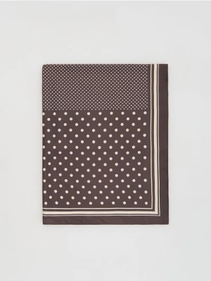 Reserved - Wzorzysta apaszka - ciemnobrązowy