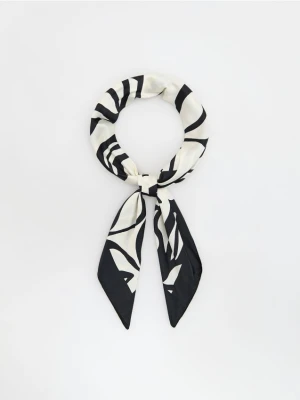Reserved - Wzorzysta apaszka - czarny