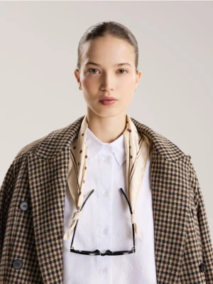 Reserved - Wzorzysta apaszka - kremowy