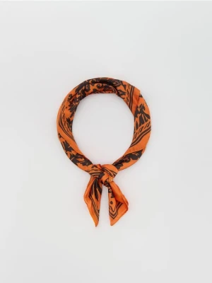 Reserved - Wzorzysta apaszka - pomarańczowy