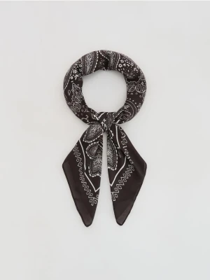Zdjęcie produktu Reserved - Wzorzysta bandana - ciemnobrązowy