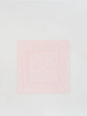 Reserved - Wzorzysta bandana - pastelowy róż