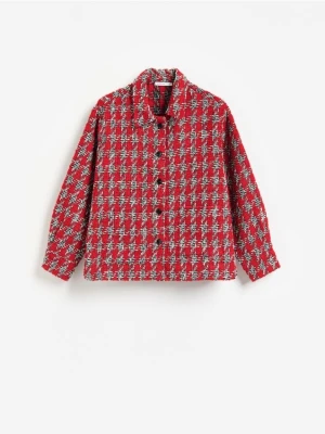 Reserved - Wzorzysta koszula z bawełną - wielobarwny
