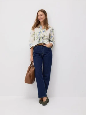 Reserved - Wzorzysta koszula z bawełny - wielobarwny