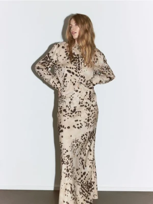 Reserved - Wzorzysta koszula z wiskozy - wielobarwny