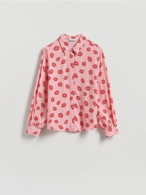 Reserved - Wzorzysta koszula z wiskozy - wielobarwny