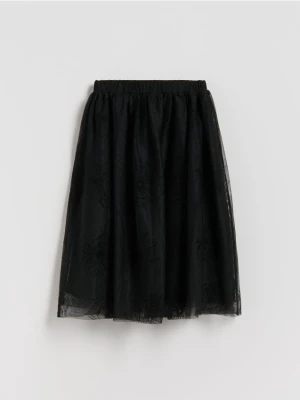 Reserved - Wzorzysta spódnica - czarny