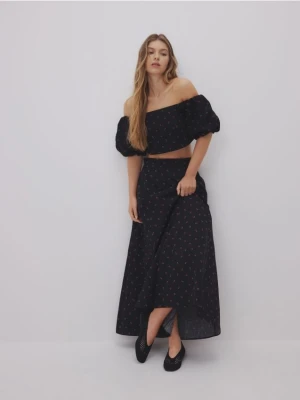 Reserved - Wzorzysta spódnica midi - wielobarwny