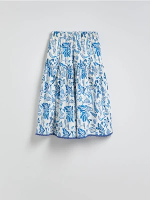 Reserved - Wzorzysta spódnica midi - wielobarwny