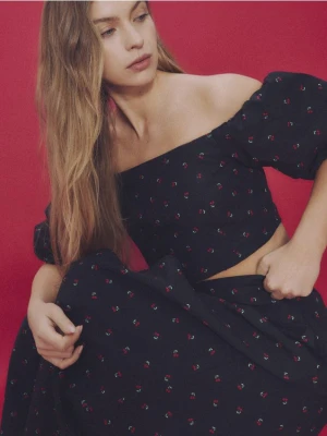 Reserved - Wzorzysta spódnica midi - wielobarwny