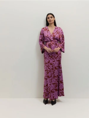 Reserved - Wzorzysta spódnica z wiskozy - wielobarwny