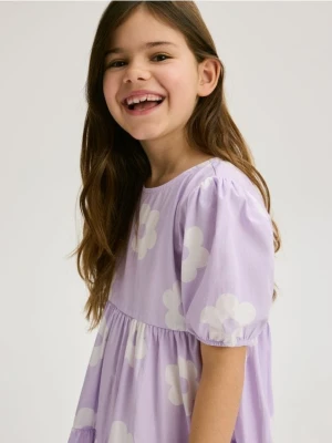 Reserved - Wzorzysta sukienka - lawendowy