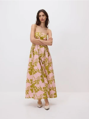 Reserved - Wzorzysta sukienka maxi - wielobarwny