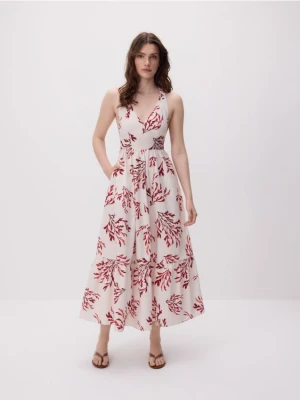 Reserved - Wzorzysta sukienka maxi - wielobarwny