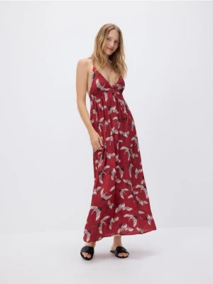 Reserved - Wzorzysta sukienka maxi - wielobarwny