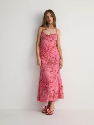 Reserved - Wzorzysta sukienka maxi - wielobarwny